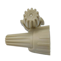 Kit de connecteurs en laiton Easy-Twist 22-8 AWG Écrous de fil à ailettes de couleur Tan avec capuchon à vis pour applications de câblage LED Série DT