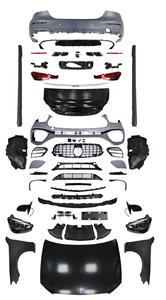 Kit Carrozzeria per Classe E 2009-2015 W212 Facelift a <span class=keywords><strong>W213</strong></span> <span class=keywords><strong>AMG</strong></span> E63, Montaggio Universale, Testato al 100%, Paraurti Avvitabile con Fari a LED - Product Image 2