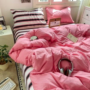 Nhà Máy Bán Hàng Trực Tiếp Vua Kích Thước Giá Rẻ Mềm Trải Giường Ga Trải Giường 100% Sợi Nhỏ Bộ Đồ Giường Đặt - Product Image 2