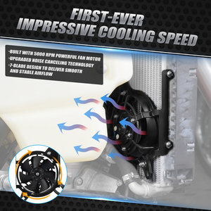 NICECNC pour <span class=keywords><strong>KTM</strong></span> 2024 <span class=keywords><strong>EXC</strong></span> 300 TBI Ensemble de ventilateur de refroidissement électrique du radiateur <span class=keywords><strong>EXC</strong></span>-F 350 SX 250 SXF 450 Husqvarna TE 300 FE 450 350 EC 300 - Product Image 3