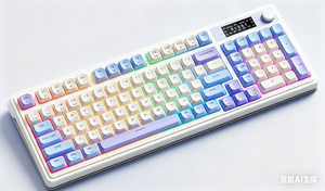 Teclado Mecánico de Membrana Aula S99PRO Azul Lluvia, 99 Teclas, 3 Modos Inalámbricos, Retroiluminación RGB, Perilla Multimedia, Pantalla Digital, para Oficina y Juegos - Product Image 4