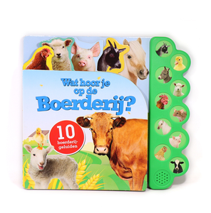 Jouets éducatifs pour enfants, livres en carton sur le thème des animaux avec fonctions sonores, impression sur papier couché - Product Image 1