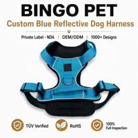Harnais tactique pour chien de qualité supérieure, rembourré et doux, avec boucle en métal durable, pour l'entraînement et la promenade des chiens de taille moyenne et grande