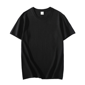 Camiseta lisa de algodón de 180 g/m² para hombre, talla grande, con logotipo personalizado, para verano, venta al por mayor. - Product Image 2