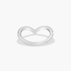 Elegante Anillo de Plata de Ley 925 con Diamante Moissanita en Forma Curva para Mujer, Joyería para Aniversario de Bodas - Product Image 4
