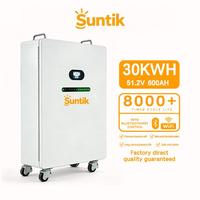 Batterie solaire LiFePO4 51,2 V 600 Ah 30 kWh pour stockage d'énergie résidentiel, système d'alimentation solaire au lithium pour la maison, alimentation de secours hors réseau