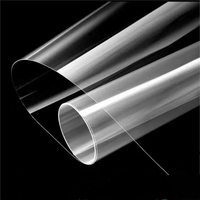 Rouleau de film plastique APET recyclé, brillant, transparent, écologique, durable, épaisseur personnalisable de 0,2 à 10 mm, pliage et découpe
