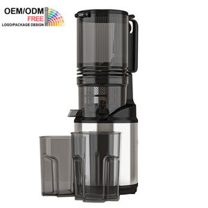 Extracteur de jus à froid à haute capacité 250W en acier inoxydable pour légumes et fruits, presse-agrumes à mastication lente avec un grand goulot - Product Image 1