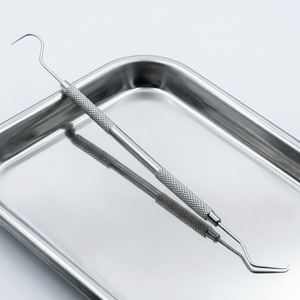 เครื่องมือขูดหินปูนสแตนเลสแบบ Ergonomic สำหรับทำความสะอาดฟันด้วยมือ ใช้ในคลินิก - Product Image 2