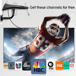 Antena de <span class=keywords><strong>TV</strong></span> interior digital transparente 4K 500 millas de largo alcance canales locales gratuitos antena UHF VHF HD más nueva - Product Image 2