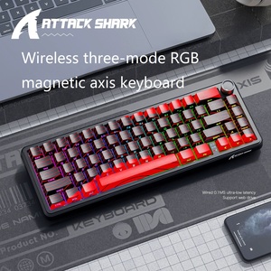 Tấn Công Cá Mập X65prohe Ba Chế Độ RGB Trục Từ Bàn Phím Cơ Khí Đường Viền Bên Khắc Có Dây 8K Bàn Phím Không Dây - Product Image 3