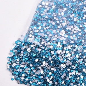 Oleeya Factory Emballage en gros de strass en résine non thermocollants, 3mm 4mm, couleurs fantaisie, avec base argentée effet gelée, pour artisanat et bricolage - Product Image 2
