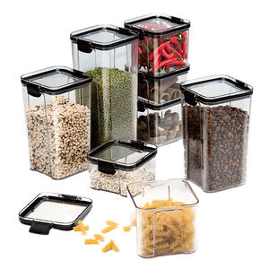 Recipiente Cuadrado Transparente Hermético para Almacenar <span class=keywords><strong>Pasta</strong></span>, Apto para Refrigerador - Product Image 1