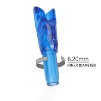 ID 6.2mm tir à l'arc Recure arc flèche pratique rapide tir rapide Nock queue grand Angle ouvert flèche fin Y insérer interne Nock bricolage