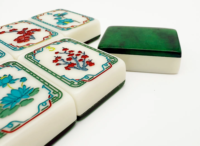 Jeu de Mahjong en acrylique Winslow 1920, tuiles de Mahjong en acrylique, ensemble de jeu élégant, adapté aux divertissements pour adultes