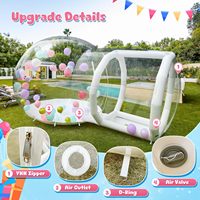 Tente Dôme Igloo Gonflable en PVC - Taille et Couleur Personnalisables, Garantie 3 Ans, pour Camping Extérieur et Fête de Mariage
