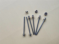 Rivet aveugle à tête fraisée double, fileté, à extrémité ouverte, en aluminium galvanisé coloré, étanche, 3,2 mm