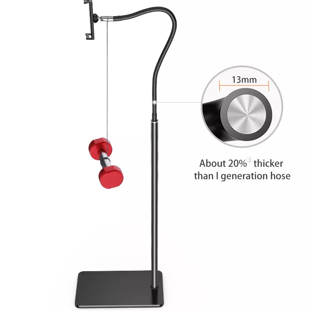 iPad Compatible Floor Phone Stand with 360 Degree Rotation for 3.5-13 Inches Bed & Desk Use
