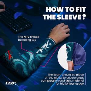 ปลอกแขนผ้าไอซ์ซิลค์แขนสำหรับเล่นเกมกำหนดได้เองปลอกแขนสำหรับเล่นเกม - Product Image 2