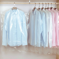 Housse de vêtement transparente personnalisée, emballage en plastique anti-poussière pour robes de mariée, sac de vêtement