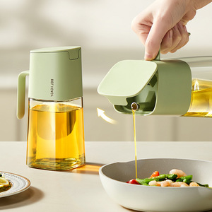 Botella de Aceite Automática Delicacy, Gran Capacidad, Resistente a Fugas, Recipiente para Condimentos de Cocina, Forma Rectangular, Tapa de Plástico, Tamaño L - Product Image 2