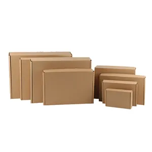 도매 아마존 전자 상거래 친환경 전자 플루트 골판지 상자 사용자 정의 포장 재활용 상자 접이식 아마존 포장