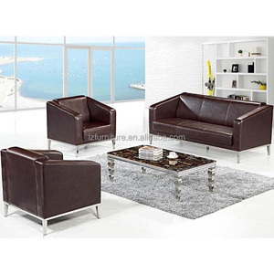 Luxury Modern Leather Office <b>Sofa</b> Round Desktop Power Grommet Smart Office Desk <b>Sofa</b> Office Boss Stainless Steel <b>Sofa</b> <b>Set</b> - Product Image 4