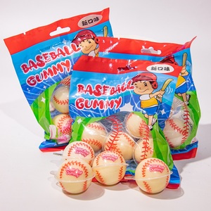 סיטונאי פירות gummy כדור בצורת בייסבול כדורסל gummy סוכריות עם בתוך ריבה - Product Image 3