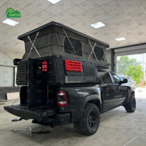Camper per Pickup RAM Rebel 1200 1500 2500 3500, Camper Scorrevole, Camper <span class=keywords><strong>a</strong></span> Soffietto, Scocca Camper per Pickup 5.5 6.5 con <span class=keywords><strong>A</strong></span>/C <span class=keywords><strong>a</strong></span> Soffietto - Product Image 2