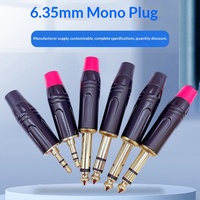 Prise audio/microphone mono 6,35 mm avec connecteur XLR