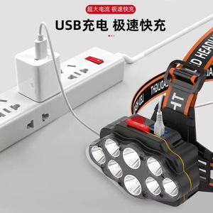 <b>Led</b> Headlamp 8 Core Rechargeable 2000 MAh Adjustable Band <b>Motion</b> <b>Sensor</b> Outdoor Fishing Mining <b>Light</b> - Product Image 1