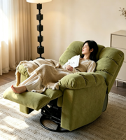 Fauteuil inclinable manuel VOXHOME Cloud Puff, fauteuil à bascule, fauteuil inclinable pour salon, meubles de salon, canapé en tissu doux, fauteuil de détente
