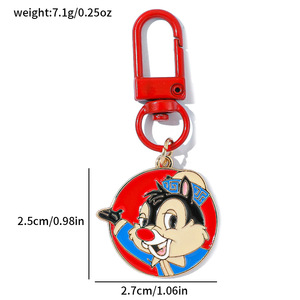 Porte-clés Mickey et Minnie, mignon <span class=keywords><strong>Duffy</strong></span> Donald <span class=keywords><strong>Duck</strong></span>, accessoires de sac en métal pour couple - Product Image 5