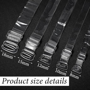 <span class=keywords><strong>Sujetador</strong></span> con correas <span class=keywords><strong>transparentes</strong></span> y realce en la espalda <span class=keywords><strong>Sujetador</strong></span> transparente sin espalda Ajustable Invisible Correa para el hombro Accesorio de <span class=keywords><strong>sujetador</strong></span> - Product Image 3