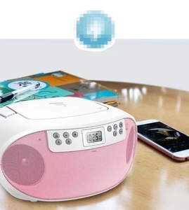 Lecteur CD portable Boombox avec écran LCD et poignée pour la maison et l'extérieur, récepteur audio sans fil BT, radio FM, haut-parleur USB MP3 - Product Image 5