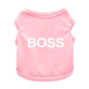 Vêtements pour chiens d'été en gros, t-<span class=keywords><strong>shirt</strong></span> pour animaux de compagnie, gilet imprimé avec la lettre <span class=keywords><strong>BOSS</strong></span>, t-<span class=keywords><strong>shirt</strong></span> pour chien - Product Image 5