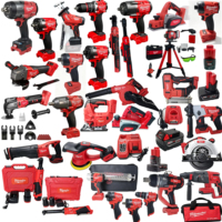 Kit combiné d'outils électriques sans fil Milwaukee 18V, perceuse à main multi-angles, visseuse à chocs, marteau perforateur, ensembles d'outils électriques M12