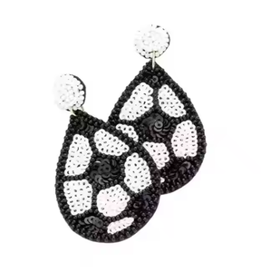 Joyería de moda, pendientes bordados de cuentas de semillas de la India, pendientes hechos a mano para mujeres y niñas, pendientes multicolores de aspecto clásico - Product Image 2