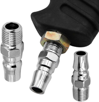5 pak PM20 1/4 "benang BSP adaptor lepas cepat konektor pneumatik untuk kompresor udara suku cadang Aksesori alat pneumatik