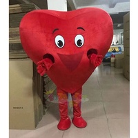 Offre Spéciale personnalisé coeur rouge mascotte Costume marche dessin animé coeur personnages mascotte Costume à vendre