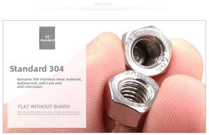 उच्च गुणवत्ता M4-24 स्टेनलेस स्टील हेक्सागोन टोपी नट एकोर्न कैप नट्स डि1587 हेक्स सिर आकार एम 10 लंबाई 20 मिमी - Product Image 6