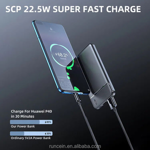 RUNCEIN Batterie externe de haute qualité pour téléphone portable, entrée USB Type C, rechargeable, 10000 mAh, batterie externe personnalisée <span class=keywords><strong>Anker</strong></span> - Product Image 6