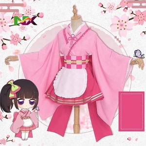 Ventes en gros de costumes de cosplay d'anime pour femmes, inspirés de 'Slayer', 'Kimetsu no Yaiba', avec Tanjirou Kamado <span class=keywords><strong>Nezuko</strong></span> - Product Image 3