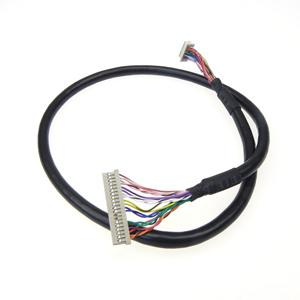 Kabel Sambungan DF20-30DS-1C ke DF13-20DS-1.25C  Konektor Wire Harness 1.0 & 1.25mm Pitch LVDS Kabel Sinyal Layar LCD Dengan Selang PVC Hitam - Product Image 5