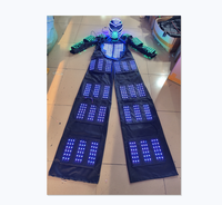 Nouveau produit Costume de robot Led lumineux pour danse échasses Costume de marcheur lumières LED Performance de veste lumineuse