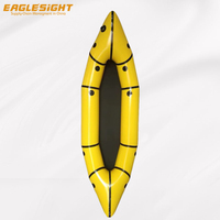 Packraft gonflable en TPU de 355 cm pour 2 personnes, grande capacité de charge, bateau d'expédition fluviale léger et pliable