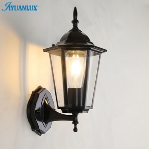 Tường đèn lồng ngoài trời sáng tạo sản phẩm làm vườn không thấm nước Antique Brass tường đèn treo tường ánh sáng - Product Image 1