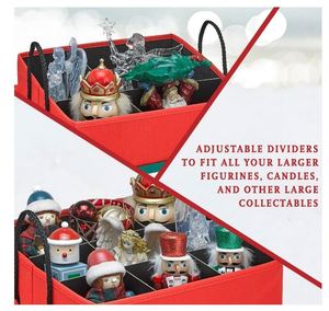 Custom Logo <b>Christmas</b> <b>Nutcracker</b> and Figurine Storage Box Ornaments Organizer Dividers Bins - Product Image 4