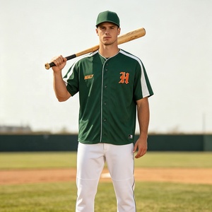 Camiseta de Béisbol Personalizada con Bloques de Color para Hombre, Logotipo Bordado Healy, Malla Transpirable, Corte Holgado, Uniforme Deportivo - Product Image 6