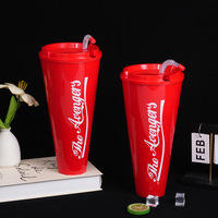 Seau à Popcorn en Plastique Monobloc de 1500 ml Grande Capacité avec Couvercle et Paille, Design Avengers, et Gobelet à Poulet Frit Personnalisé